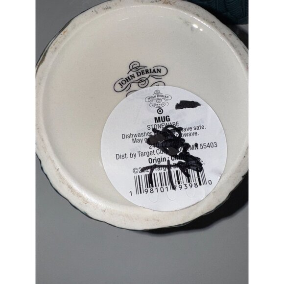 John Derian Blue Stoneware Mug 15oz - Picture 7 of 8